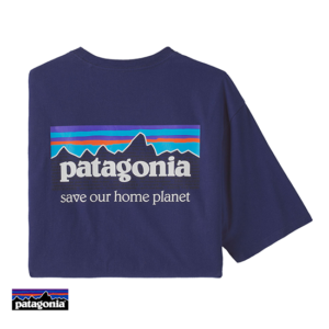 PATAGONIA-M'S P-6 MISSION ORGANIC TEE-SHIRT-TEE-SHIRT HOMME-SNDB SOUND BLUE-BLEU