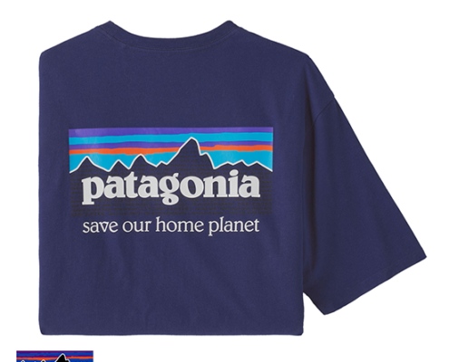 PATAGONIA-M'S P-6 MISSION ORGANIC TEE-SHIRT-TEE-SHIRT HOMME-SNDB SOUND BLUE-BLEU