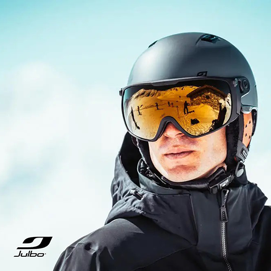 Casque de ski avec visiere Julbo Globe Blanc - Marques/Casque de