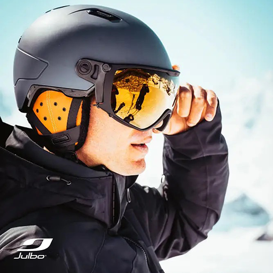 Casque de ski avec visiere Julbo Globe Blanc - Marques/Casque de Ski Julbo  