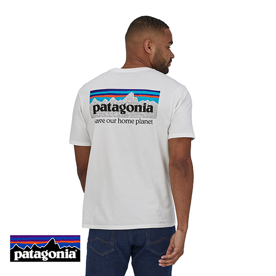 PATAGONIA-37529-M'S P-6 MISSION ORGANIC TEE-SHIRT-TEE-SHIRT HOMME-WHI WHITE-BLANC-DOS