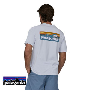 PATAGONIA-37655-MEN'S BOARDSHORT LOGO-TEE-SHIRT-HOMME-WHI WHITE-BLANC-DOS