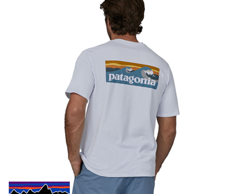 PATAGONIA-37655-MEN'S BOARDSHORT LOGO-TEE-SHIRT-HOMME-WHI WHITE-BLANC-DOS