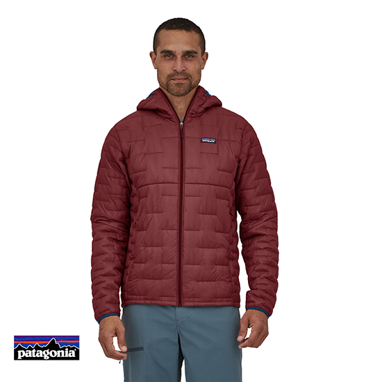 PATAGONIA-84031-M'S MICRO PUFF HOODY-DOUDOUNE À CAPUCHE-HOMME-SEQR SEQUOIA RED-ROUGE-FACE