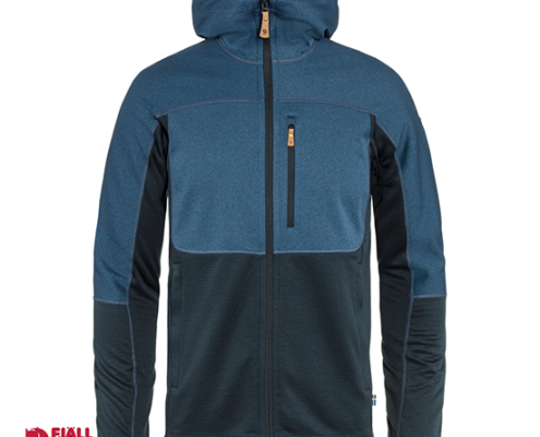 FJALL RAVEN-82257-ABISKO TRAIL FLEECE-VESTE POLAIRE A CAPUCHE-HOMME-534 555 INDIGO BLUE-BLEU