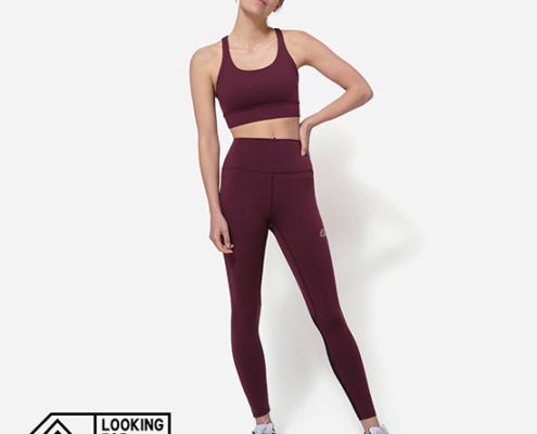 LOOKING FOR WILDE-LEGGING-COLLANT D'ESCALADE-FEMME-TANIN-BORDEAUX