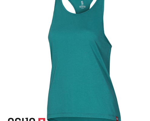 OCUN-FIONNA TOP-TEE SHIRT D'ESCALADE-FEMME-BLUE D PEACOK-BLEU