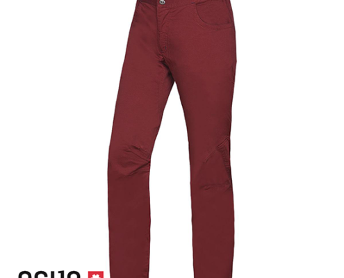 OCUN-05004-DRAGO ORGANIC PANTS-PANTALON D'ESCALADE HOMME-WINE SYRAH-BORDEAUX