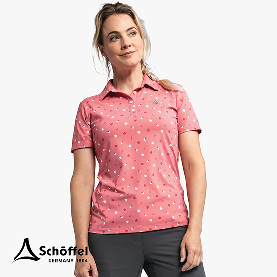 SCHOFFEL-13421-POLO SHIRT ACHHORN-POLO-FEMME-3245 CLASPING ROSE-ROSE-FACE