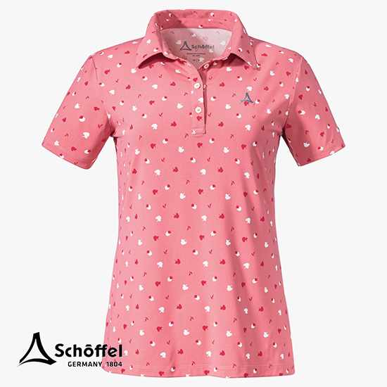 SCHOFFEL-13421-POLO SHIRT ACHHORN-POLO-FEMME-3245 CLASPING ROSE-ROSE