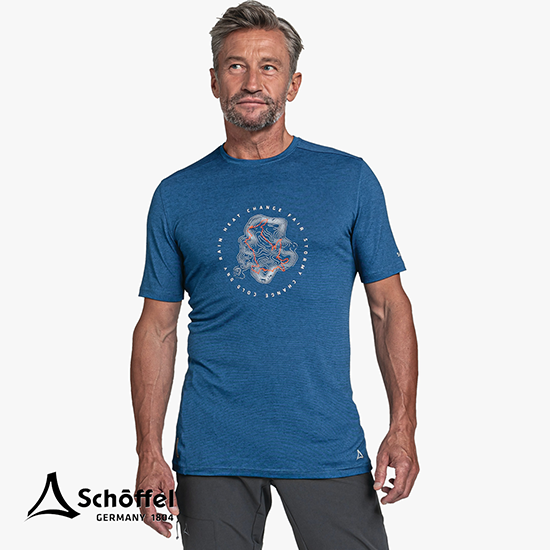 SCHOFFEL-23680-TEE-SHIRT HOCHBERG-8125 DIRECTOIR BLUE-BLEU-FACE
