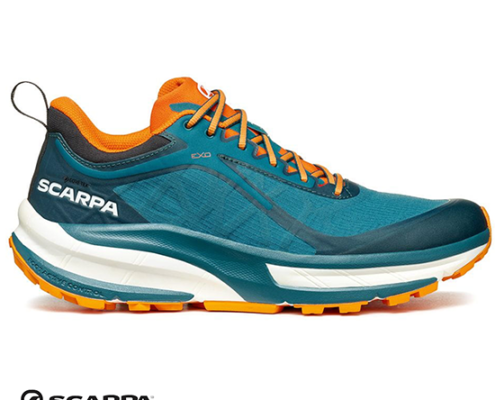 SCARPA-33076-201.2-GOLDEN GATE ATR GTX-CHAUSSURES DE RANDONNÉE-HOMME-PETROLE ORANGE-BLEU-CÔTÉ