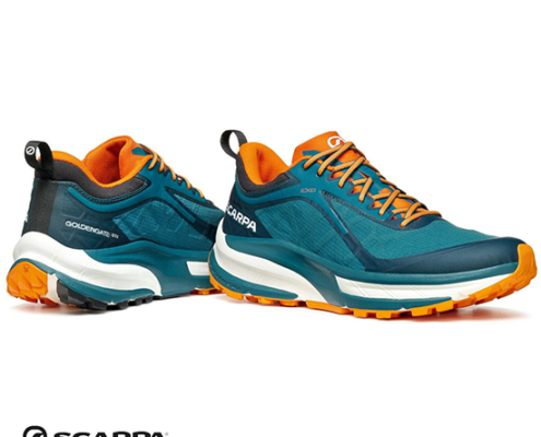 SCARPA-33076-201.2-GOLDEN GATE ATR GTX-CHAUSSURES DE RANDONNÉE-HOMME-PETROLE ORANGE-BLEU