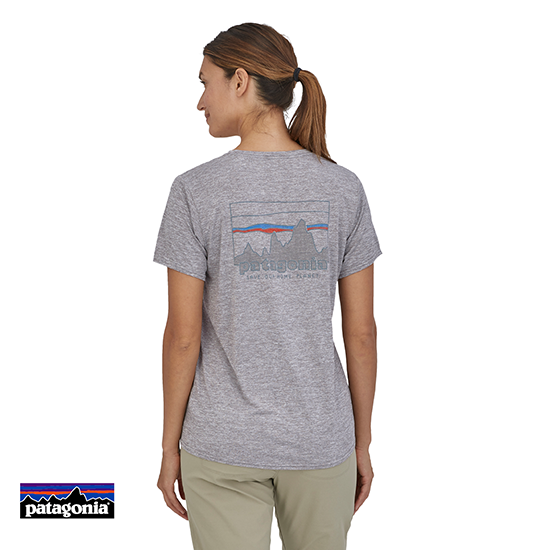 PATAGONIA-45250-Women's Capilene® Cool Daily Graphic Shirt-SKFE SKYLINE FEATHER GREY-GRIS-DOS