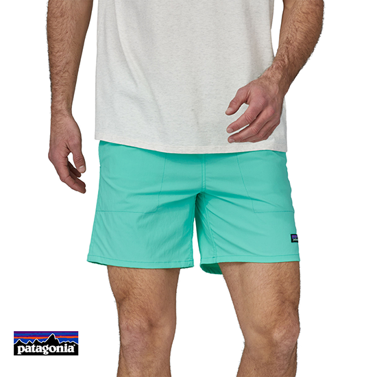 PATAGONIA-58048-M'S BAGGIES LIGHT-SHORT-HOMME-ELYT EARLY TEAL-VERT-FACE