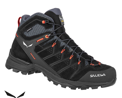 SALEWA-61384-MS ALP MATE MID GTX-CHAUSSURES DE RANDONNÉE-HOMME-0996 BLACK OUT FLUO ORANGE-NOIR