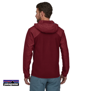 PATAGONIA-84416-MEN'S NANO AIR LIGHT HYBRID INSULATED HOODY-WAX RED-ROUGE-DOS