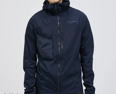 PEAK PERFORMANCE-G78913020-M VISLIGHT ALPHA-VESTE DE RANDONNÉE IMPERMÉABLE-HOMME-SALUTE BLUE-BLEU-FACE
