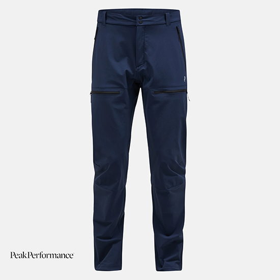 PEAK PERFORMANCE-G79168010-M STRETCH TREK PANTS-PANTALON DE RANDONNÉE-HOMME-BLUE SHADOW-BLEU-FACE