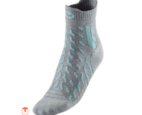 THERM-IC-T25-5600-002-TREK COOL LIGHT LADY ANKLE-CHAUSSETTES DE RANDONNÉE-FEMME-GREY TURQUOISE-GRIS