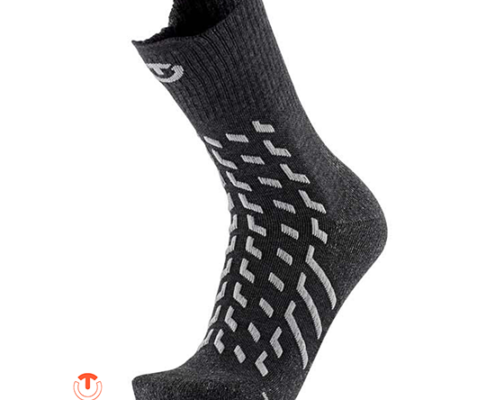 THERM-IC-T25-5700-001-TREK TEMPERATE CUSHION CREW-CHAUSSETTES DE RANDONNÉE UNISEXE-GREY LIGHT GREY-GRIS