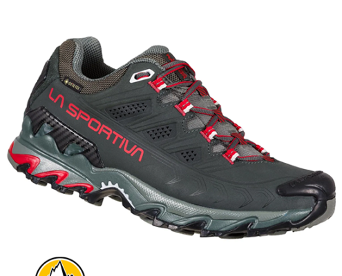 LA SPORTIVA-34H915321-ULTRA RAPTOR II LEATHER GTX-CHAUSSURES DE RANDONNÉE-FEMME-CHARCOAL LOLLIPOP-GRIS