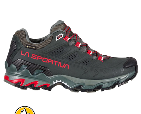 LA SPORTIVA-34H915321-ULTRA RAPTOR II LEATHER GTX-CHAUSSURES DE RANDONNÉE-FEMME-CHARCOAL LOLLIPOP-GRIS-CÔTÉ