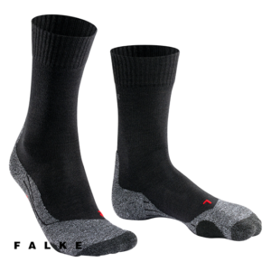 FALKE-16474-TK2 EXPLORE-CHAUSSETTES DE RANDONNÉE-3010 BLACK-NOIR-CÔTÉ