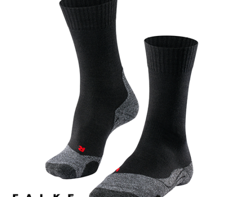 FALKE-16474-TK2 EXPLORE-CHAUSSETTES DE RANDONNÉE-3010 BLACK-NOIR