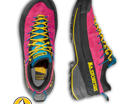 LA SPORTIVA-37A410108-TX4 R WOMAN-CHAUSSURES DE RANDONNÉE-FEMME-FUSCI GIALLO-ROSE