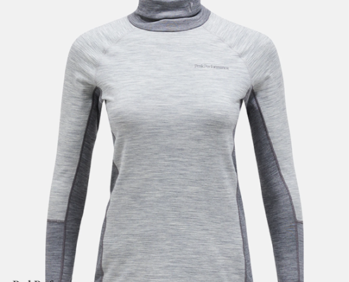 PEAK PERFORMANCE-G78859100-W MAGIC GREY ROLLNECK-TEE-SHIRT COL ROULÉ SOUS-COUCHE-FEMME-GREY-GRIS-FACE