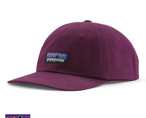 PATAGONIA-38296-CASQUETTE UNISEXE-P6 LABEL TRAP CAP-NTPL NIGHT PLUM-BORDEAUX