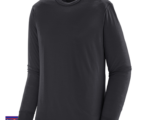 PATAGONIA-44550-CAP COOL TEE-SHIRT MANCHES LONGUES HOMME-BLK BLACK-NOIR