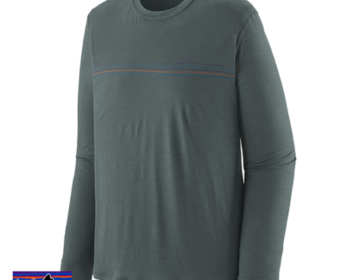 PATAGONIA-44585-M'S LONG SLEEVE CAP COOL GRAPHIC TEE-SHIRT-HOMME-FRNU FITZ ROY FADER NOUVEAU GREEN-VERT