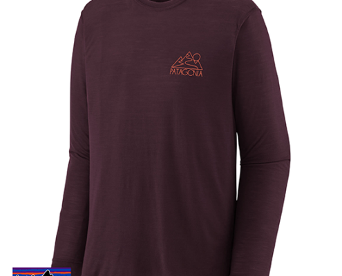 PATAGONIA-44585-M'S LONG SLEEVE CAP COOL GRAPHIC TEE-SHIRT-HOMME-FRNU FZOPL Z'S AND S'S OBSIDIAN PLUM-VIOLET