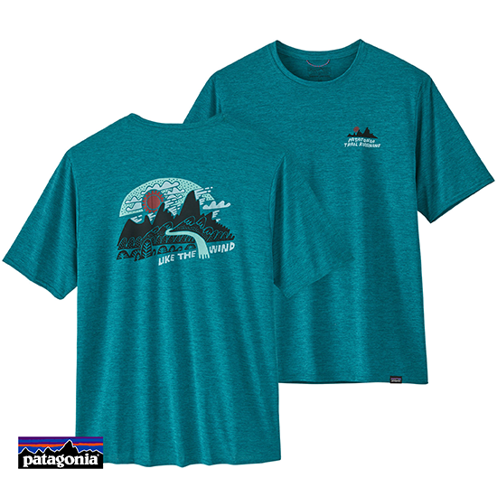 PATAGONIA-45385-M'S CAP COOL DAILY GRAPHIC SHIRT LANDS-TEE-SHIRT-HOMME-LBYX LIKE THE WIND-BLEU