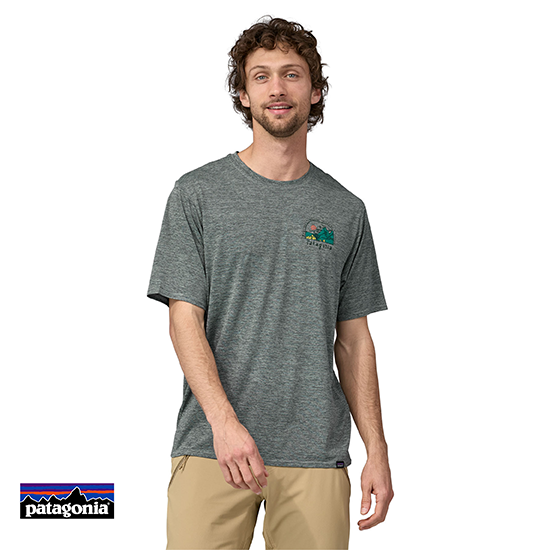 PATAGONIA-45385-M'S CAP COOL DAILY GRAPHIC SHIRT LANDS-TEE-SHIRT-HOMME-LFNX LOST AND FOUND-GRIS-FACE
