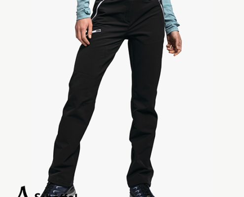 SCHOFFEL-13338-ASCONA WARM PANTS LADY-PANTALON DE RANDONNÉE CHAUD-FEMME-9990 BLACK-NOIR