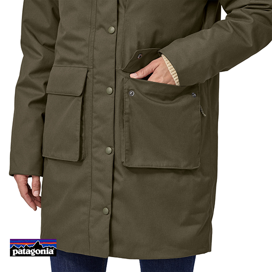 PATAGONIA-21025-W'S PINE BANK 3-IN-1 PARKA-FEMME-BSNG BASIN GREEN-VERT-POCHE