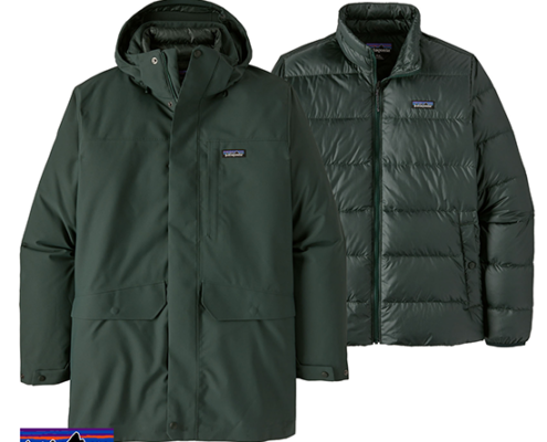 PATAGONIA-28389-M'S TRS 3-IN-1 PARKA-HOMME-NORG NORTHERN GREEN-VERT