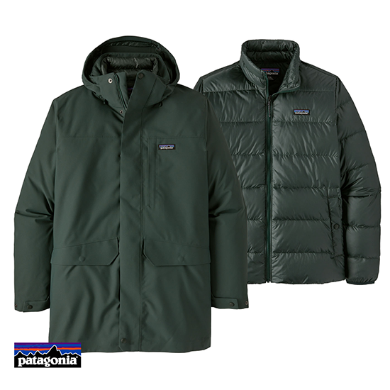 PATAGONIA-28389-M'S TRS 3-IN-1 PARKA-HOMME-NORG NORTHERN GREEN-VERT