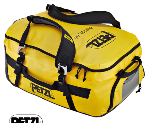 PETZL-S045AA00-SAC DUFFEL-65 L-JAUNE-VUE