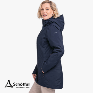 SCHOFFEL-13469-3 IN 1 PARKA BARTH L-PARKA-FEMME-8820 NAVY-MARINE-COTÉ