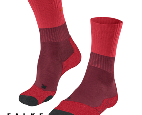 FALKE-16445-TK2 WOMEN-CHAUSSETTES DE RANDONNÉE-FEMME-8117 MERLOT-ROUGE