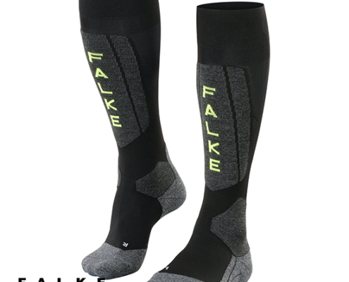 FALKE-16563-SK5 EXPERT-CHAUSSETTES DE SKI-HOMME-3171 BLACK LIGHTNING-NOIR