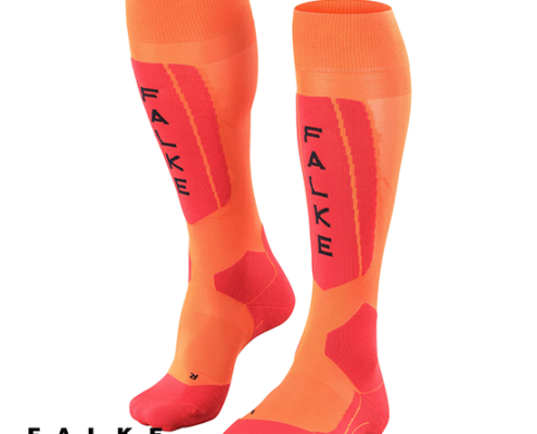 FALKE-16563-SK5 EXPERT-CHAUSSETTES DE SKI-HOMME-8034 FLASH ORANGE-ORANGE