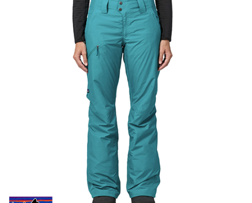 PATAGONIA-31185-W'S INSULATED POWDER TOWN PANTS-PANTALON DE SKI-FEMME-BLYB BELAY BLUE-BLEU-FACE
