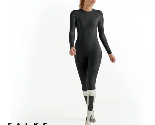 FALKE-33313-TIGHTS WOOL TECH-COLLANT LAINE-FEMME-3000 BLACK-NOIR