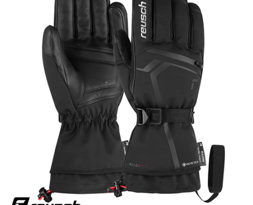 REUSCH-6101355-DOWN SPIRIT GTX-GANTS DE SKI-HOMME-BLACK-NOIR