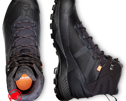 MAMMUT-3030-04810-BLACKFIN III MID DT-CHAUSSURES DE RANDONNÉE HIVER ISOLANTES-0052 BLACK-NOIR